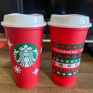 Starbucks Reusable Christmas Cups (2)
